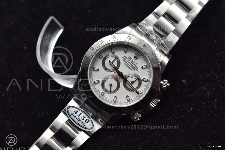 116520 White Case SS SA4130 QuickDry Best Edition V Daytona 904L Clean 1:1 and Dial 774 Bracelet 0709